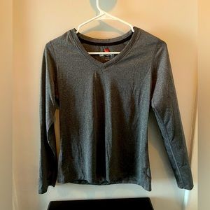 Long sleeve sport cool dri performance Vneck